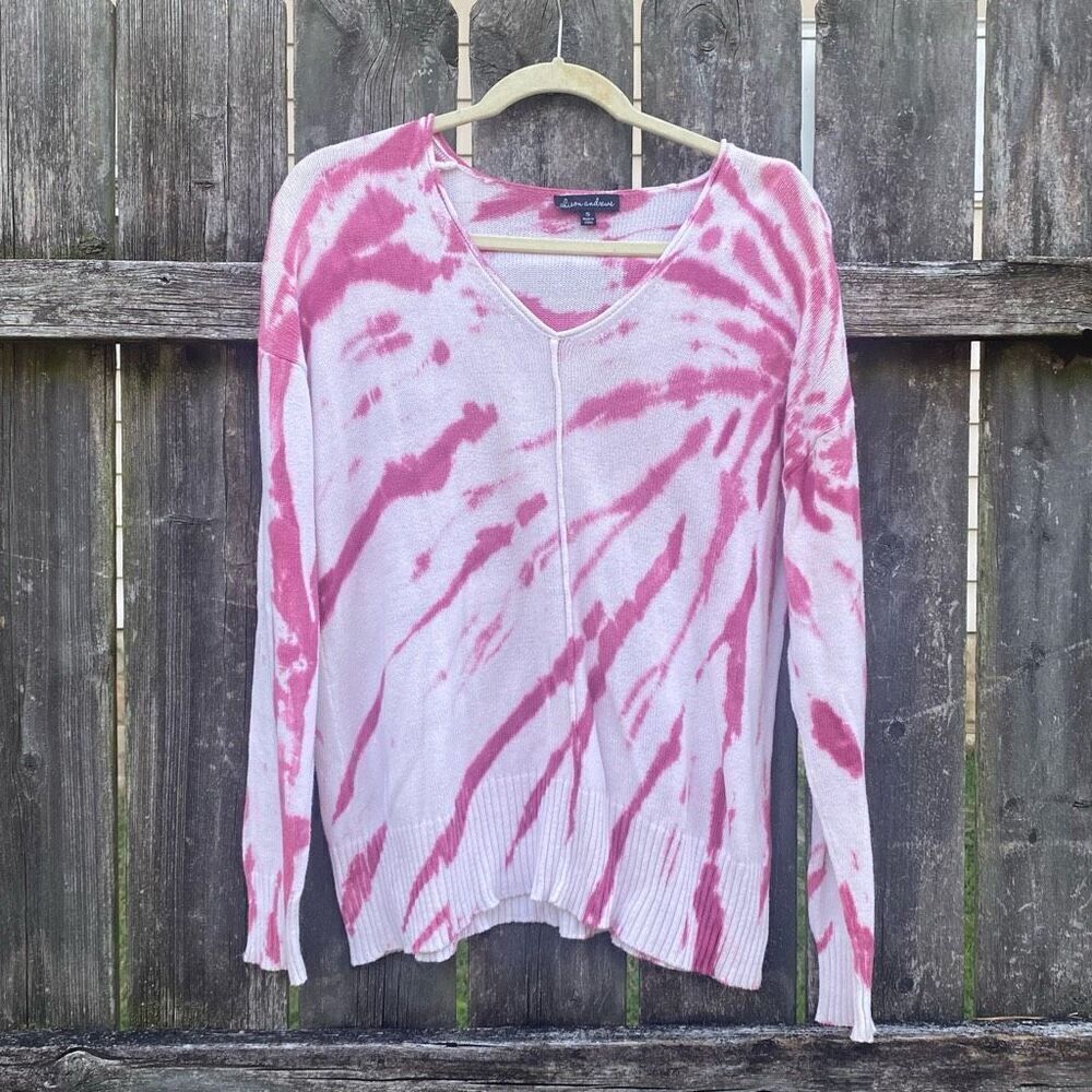 Alison Andrews Pink Tie‎ Dye Sweater | S